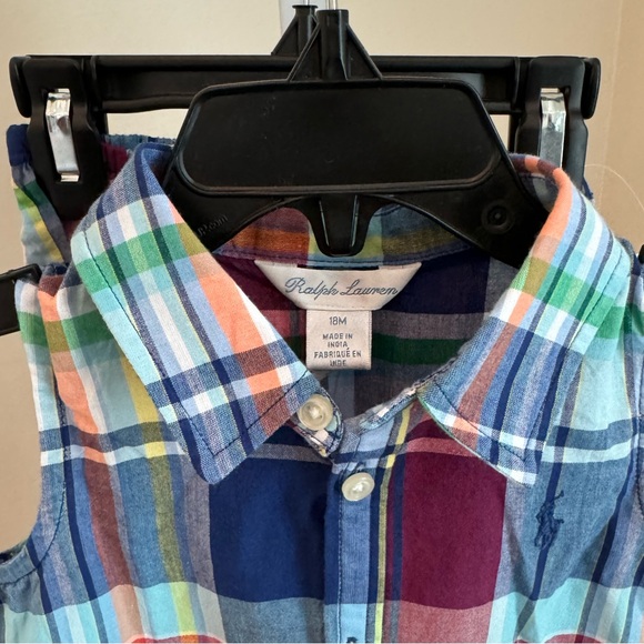 Polo RL sleeveless fit-and-flare tiered dress with matching bloomers. - Picture 7 of 8